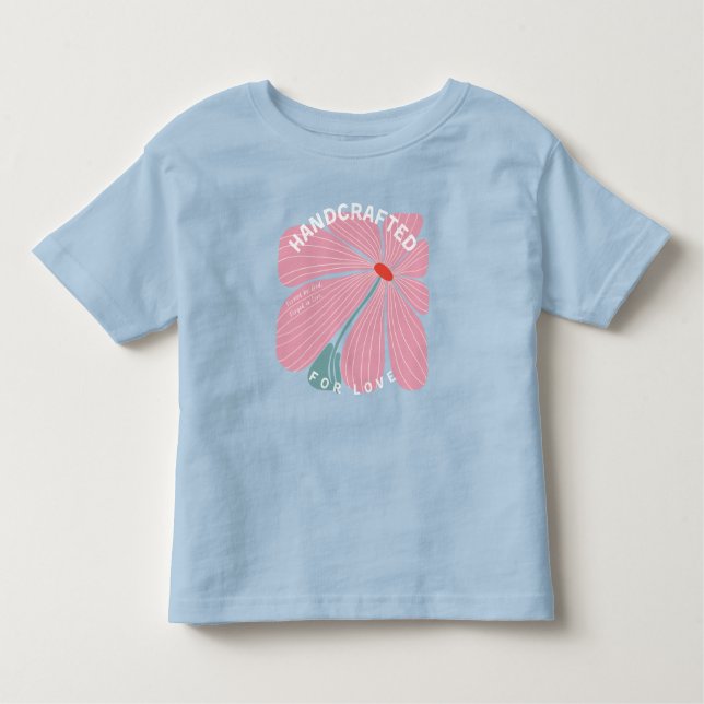 T-shirt Pour Les Tous Petits Filles artisanales pour l'amour (Devant)