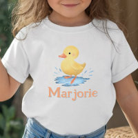 Filles Mignonnes Caneton Été Ferme