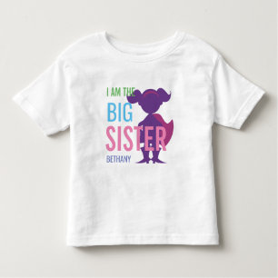 T-shirt Pour Les Tous Petits Filles personnalisées de silhouette de super héros