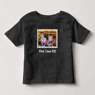T-shirt Pour Les Tous Petits FIRST CLAST KID Best Kid photo horizontale personn