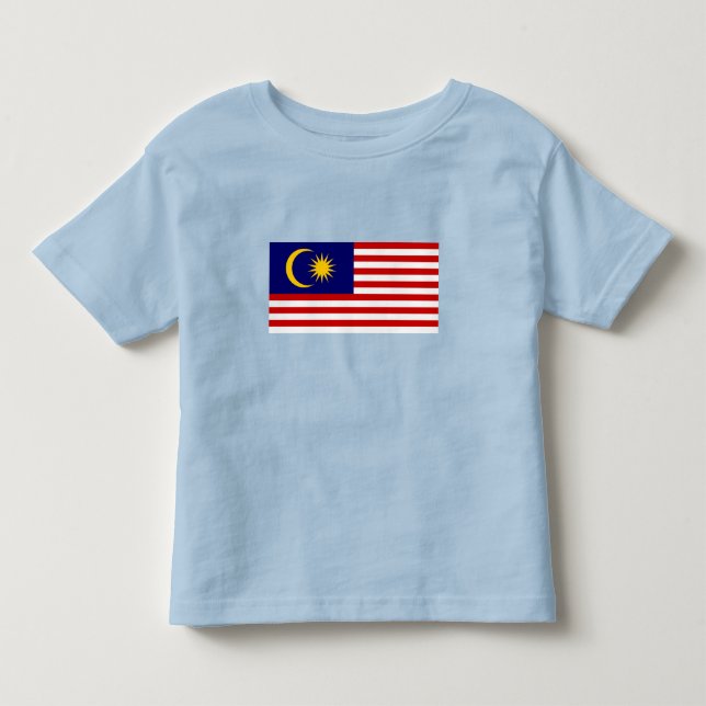 T-shirt Pour Les Tous Petits Flag malaisien (Devant)