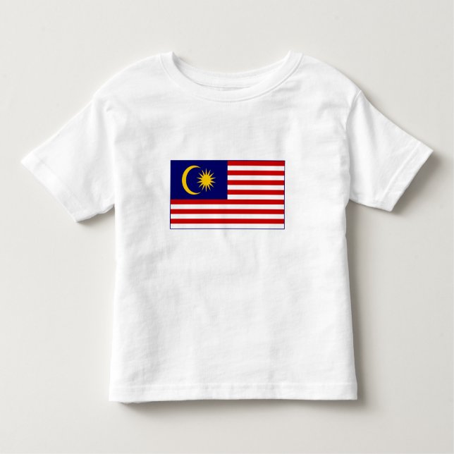 T-shirt Pour Les Tous Petits Flag malaisien (Devant)