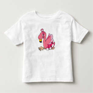 T-shirt Pour Les Tous Petits Flamant rose avec ruban