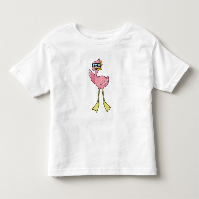 T-shirt Pour Les Tous Petits Flamingo (Devant)