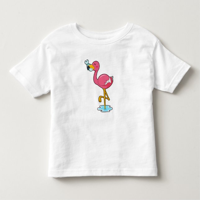 T-shirt Pour Les Tous Petits Flamingo (Devant)