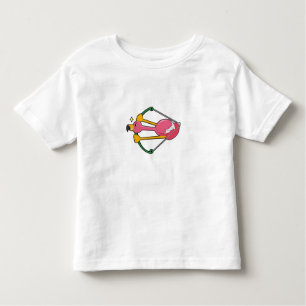 T-shirt Pour Les Tous Petits Flamingo as Arrow