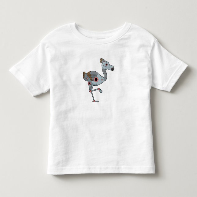 T-shirt Pour Les Tous Petits Flamingo as Robot (Devant)