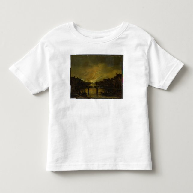 T-shirt Pour Les Tous Petits Flamme à Amsterdam (Devant)