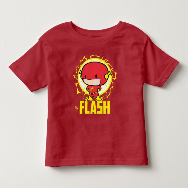T-shirt Pour Les Tous Petits Flash Chibi Avec Électricité (Devant)