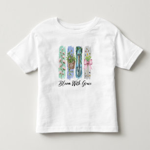 T-shirt Pour Les Tous Petits Fleur avec Grace Garden Floral Art