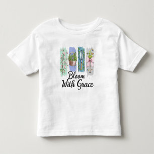 T-shirt Pour Les Tous Petits Fleur avec Grace Garden Floral Art