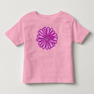 T-shirt Pour Les Tous Petits Fleur de marguerite africaine, Illustration réalis