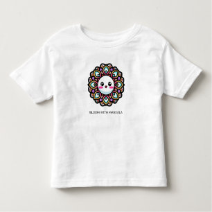 T-shirt Pour Les Tous Petits Fleur en fleurs Mandala