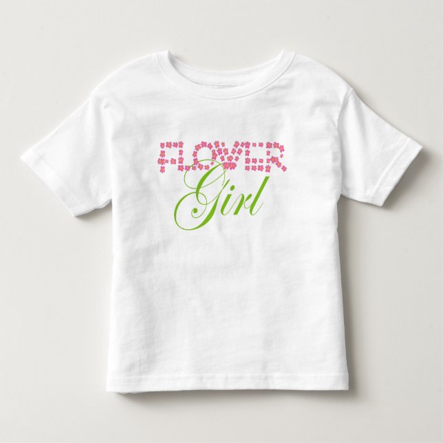 T-shirt Pour Les Tous Petits Fleur fille (Devant)