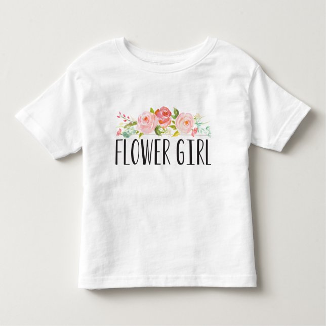T-shirt Pour Les Tous Petits Fleur Jeune fille | Bridesmaid (Devant)