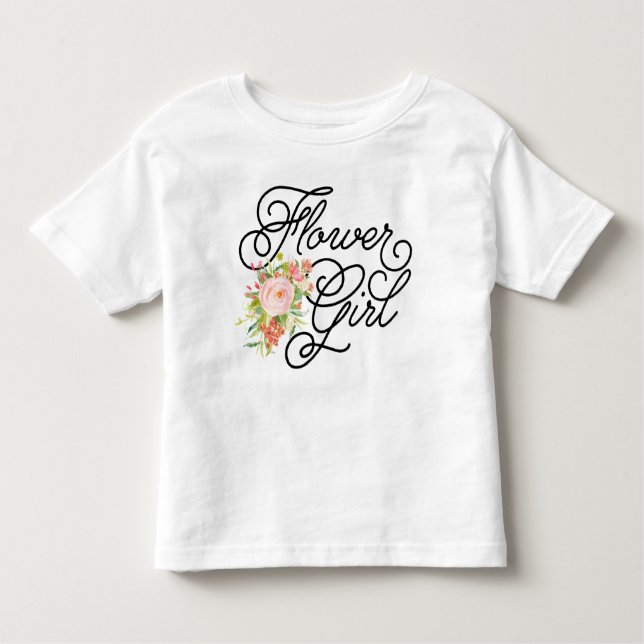 T-shirt Pour Les Tous Petits Fleur Jeune fille | Bridesmaid (Devant)