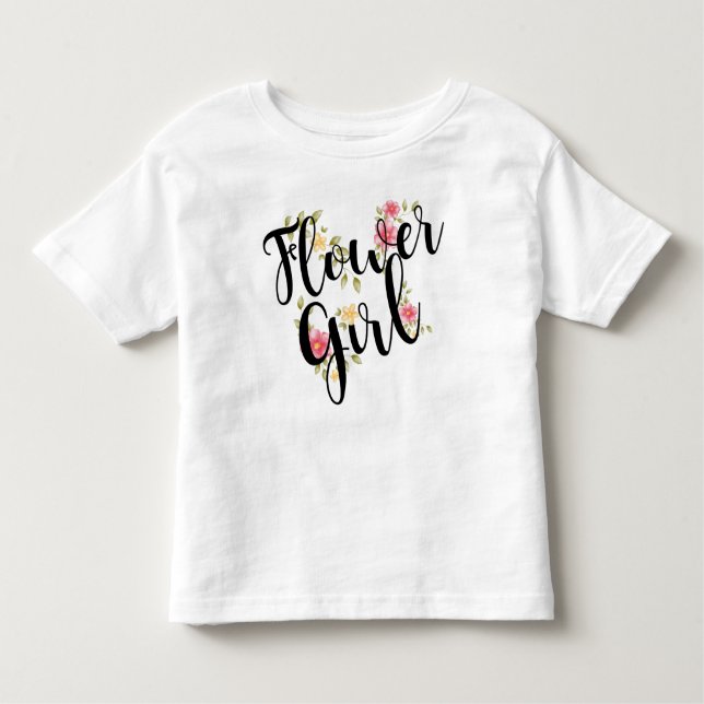 T-shirt Pour Les Tous Petits Fleur Mariage (Devant)