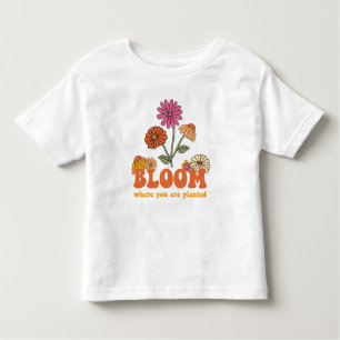 T-shirt Pour Les Tous Petits Fleur Où vous êtes planté