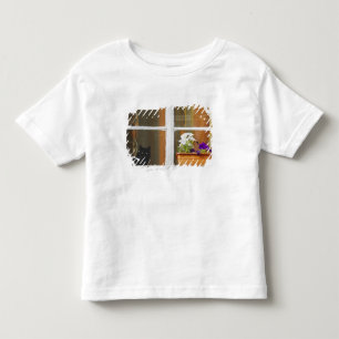T-shirt Pour Les Tous Petits Fleur près de la fenêtre, Sighisoara, Roumanie