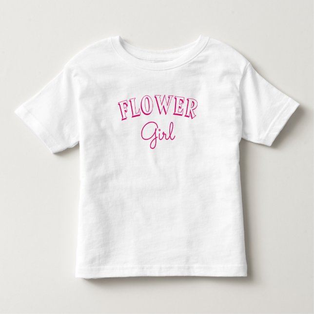 T-shirt Pour Les Tous Petits Fleur Rose (Devant)