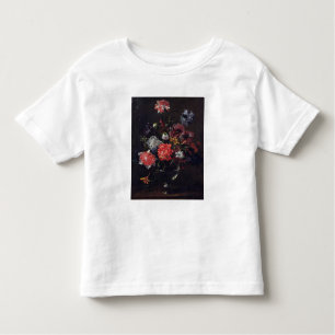 T-shirt Pour Les Tous Petits Fleurs dans un vase en verre