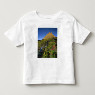T-shirt Pour Les Tous Petits Fleurs sauvages alpines & Mt Clements à Logan Pass