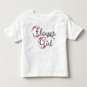 T-shirt Pour Les Tous Petits Floral mignon de demoiselle de honneur