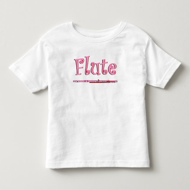 T-shirt Pour Les Tous Petits Flûte rose (Devant)