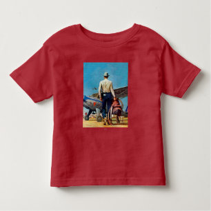 T-shirt Pour Les Tous Petits Flying Cowboy par Mead Schaeffer