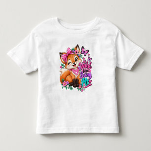 T-shirt Pour Les Tous Petits Folle d'être moi Renard (Fille)