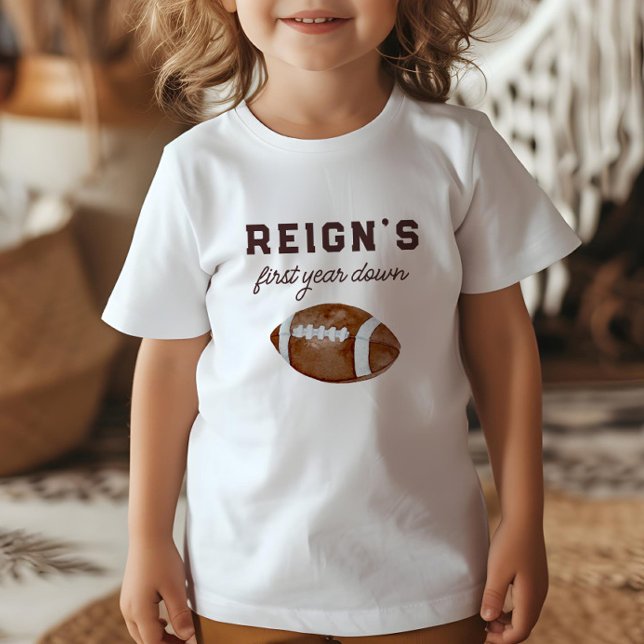 T-shirt Pour Les Tous Petits Football garçon première année bas 1er anniversair (Créateur téléchargé)