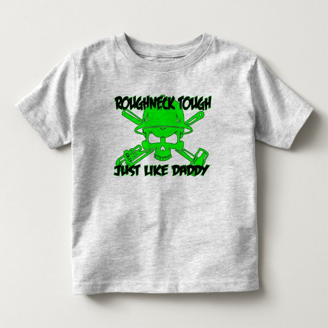T-shirt Pour Les Tous Petits Foreur dur, comme le papa (Devant)