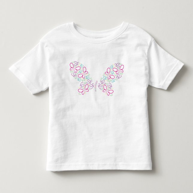 T-shirt Pour Les Tous Petits Formes papillon (Devant)