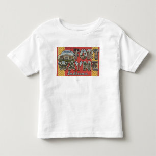 T-shirt Pour Les Tous Petits Fort Wayne, Indiana - grandes scènes de lettre