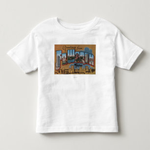 T-shirt Pour Les Tous Petits Fort Worth, le Texas - grandes scènes de lettre