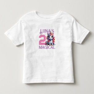 T-shirt Pour Les Tous Petits Fournitures pour fête d'anniversaire Licorne