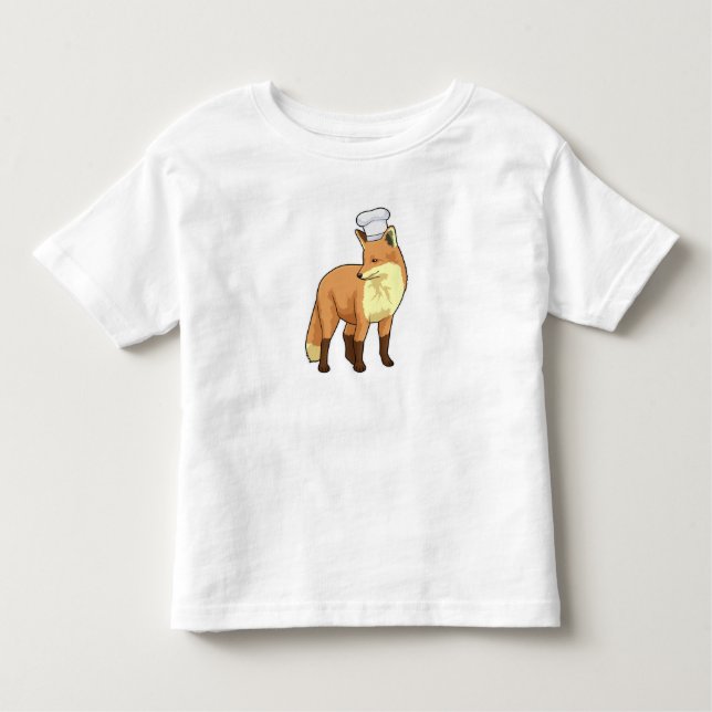 T-shirt Pour Les Tous Petits Fox as Cook (Devant)