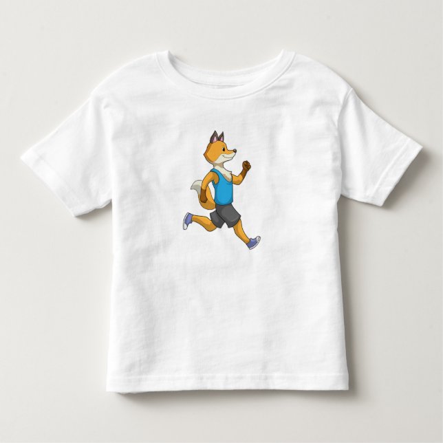 T-shirt Pour Les Tous Petits Fox comme coureur à Running (Devant)