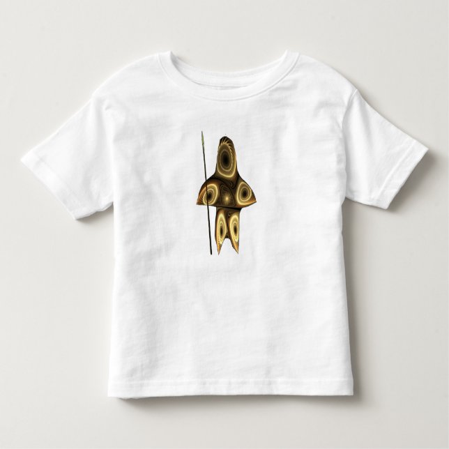 T-shirt Pour Les Tous Petits Fractal Inuit Hunter (Devant)