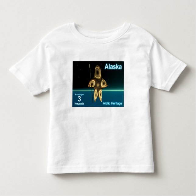 T-shirt Pour Les Tous Petits Fractal Inuit Hunter (Devant)