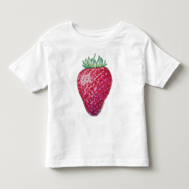 T-shirt Pour Les Tous Petits Fraise Debout (Devant)