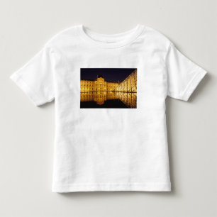 T-shirt Pour Les Tous Petits France, Paris, musée du Louvre de nuit.