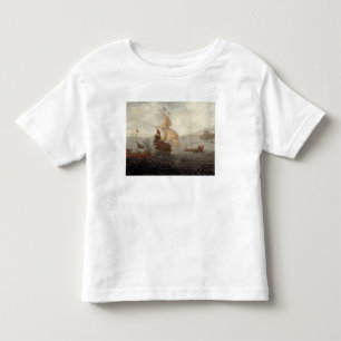 T-shirt Pour Les Tous Petits Frégate anglaise d'office flanquée du Ba d'état