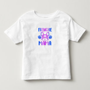 T-shirt Pour Les Tous Petits Frenchie Mama Bulldog