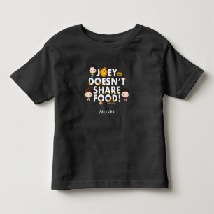 T-shirt Pour Les Tous Petits FRIENDS™ Joey ne partage pas la nourriture Chibi