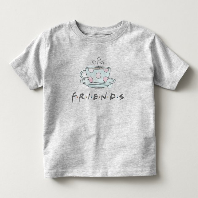 T-shirt Pour Les Tous Petits FRIENDS™ | Tasse à café Aquarelle (Devant)