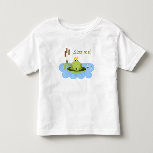 T-shirt Pour Les Tous Petits Frog Prince m'embrasse (Devant)