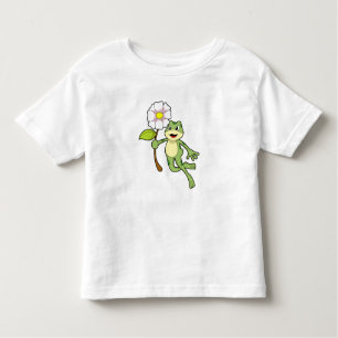 T-shirt Pour Les Tous Petits Frog with Flower.