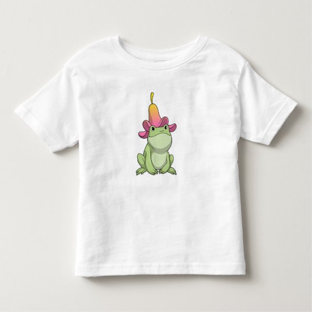 T-shirt Pour Les Tous Petits Frog with Plumeria (Devant)