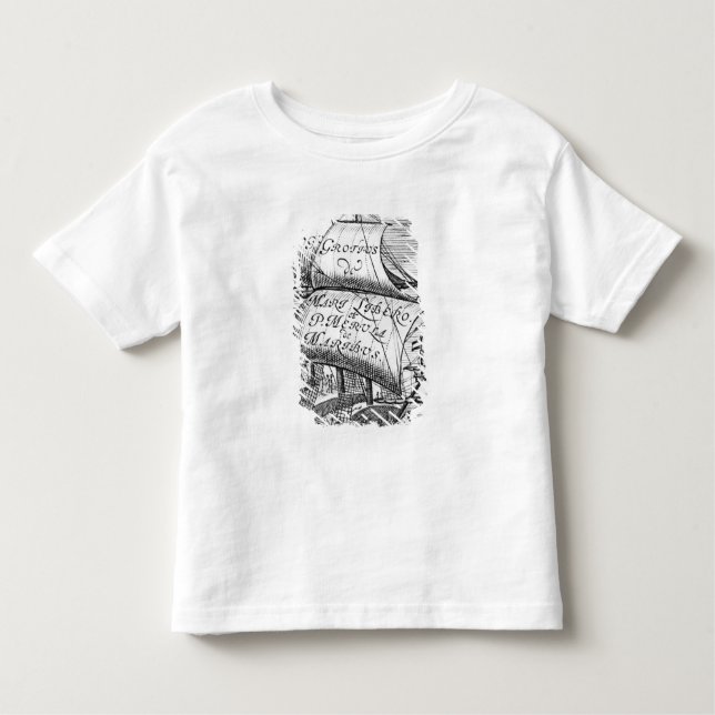 T-shirt Pour Les Tous Petits Frontispice à "De Mari Libero", par Hugo Grotius (Devant)
